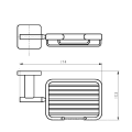 Sets de accesorios de baño ecológicos de venta en caliente cesta de jabón con base de metal ducha de jabón para jabón